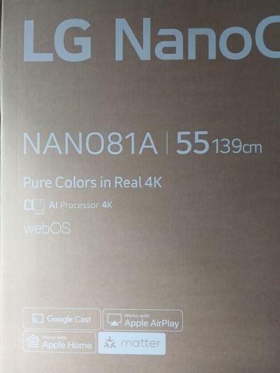 LG Smart TV 55 inch Nano 81A
