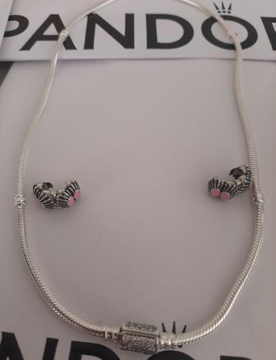 New pandora necklace with sparkling cubic zirconia clasp