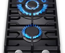Gas Hob 2 burners, 30cm Built in 2 Burners Gas on Glass Hob, NG/LPG Gas Hob Convertible, Gas Cooktop with Flame