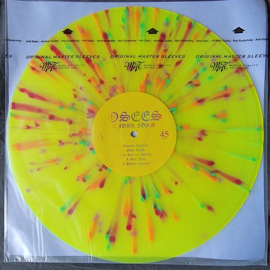 Osees- A Foul Form Limited Edition, Highlight Yellow + Rainbow Splatter (Levitation Edition)