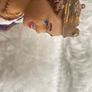 2002 Papo Medieval Attire Queen Approx. 9 cm. Damaged Nose Used Please see photos Image 8