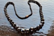 Black onix faceted necklace
