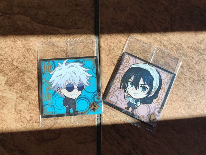 Jujutsu Kaisen anime stickers manga bandai Riko Amanai Toji Fushiguro Satoru Gojo Suguru Geto