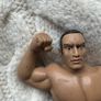 Jakks Pacific Classic Super Stars WWE Figure #15 2007 THE ROCK Dwayne Johnson Used Damaged Please look at the pictures Image 2