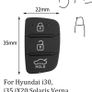 Hyundai 3 button pad for key fob with broken buttons Image 2