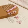 18 Pale Pink Pearl Hair Pins Image 2