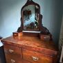 Antique vanity dresser with mirror Image 2