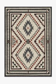 Bohemian area rug 6'x9'