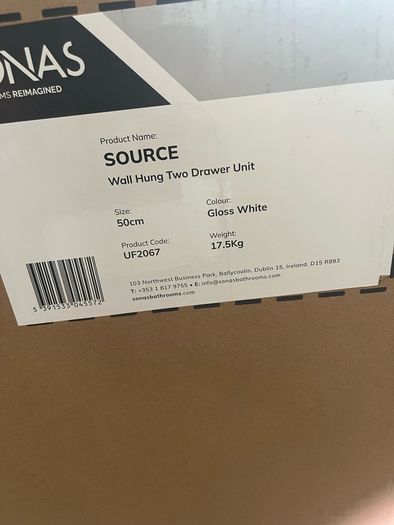 Sonas wall hung vanity unit