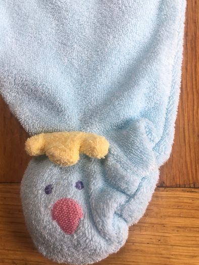Baby suit with rattles in the toes.  0-3 months.