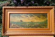 Early Nineteenth Century Shipwreck Scene Oil on Canvas