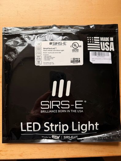 20m/65ft Warm White LED strip
