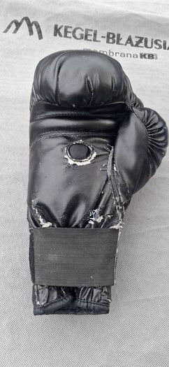 Mike Tyson autographed glove