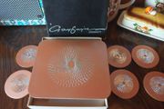 vintage placemat and coasters