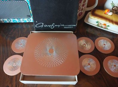 vintage placemat and coasters