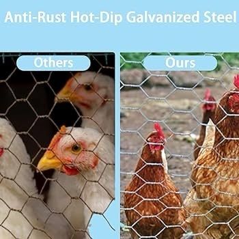 FREE P&P Chicken Wire Mesh, 35cm x 6m Galvanized Hexagonal Garden Netting Fencing, for Pet Poultry Animal Rabbit Chicken Fencing/DIY Craft and Home Decoration