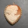 Large Gold Cameo pendant Image 3