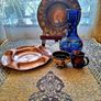 Vintage cobalt blue decorative vase Image 5