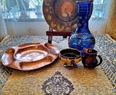 Decorative brass plate