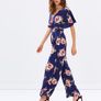 Black Floral Jumpsuit. Size 14 Image 3