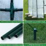Walk In Greenhouse With 10 Shelves, Reinforced PE Plastic Cover With Sturdy Steel Frame, Greenhouse/Plant Nursery for Gardens, Patios or Spaces Size, Easy to Assemble Image 5