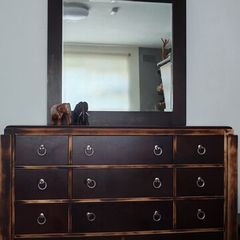 sideboard , chest with drawers, cabinet with mirror, unit