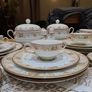22 kt gold Noritake Ireland Fine Bone China Dinner Service 6 Place Settings Image 10