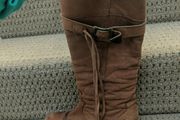 Leather boots