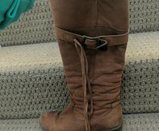 Leather boots