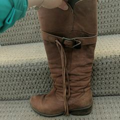 Leather boots