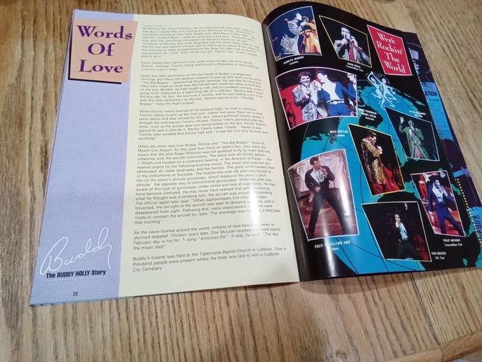 The Buddy Holly story theatre programme