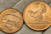 Ireland 1966 1d Penny and 1/2d Halfpenny Beautiful Uncirculated Red