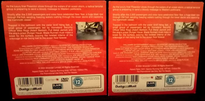 The Poseidon Adventure (2005) [Daily Mail Promo DVD]