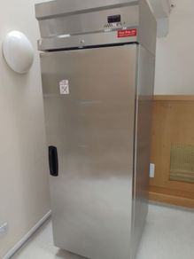 stainless steel fridge