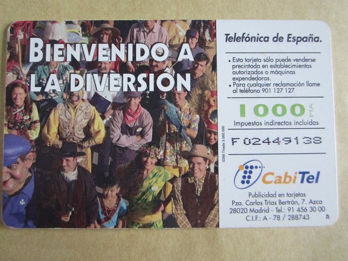 Retro Vintage Port Aventura Collectors Callcard