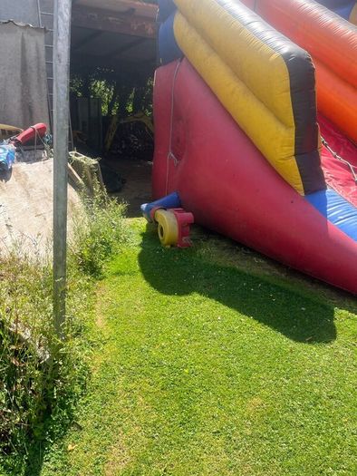 Bouncing castle slide