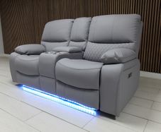 2 Seater Rita Plus Electric Leather Recliner Sofa
