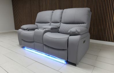 2 Seater Rita Plus Electric Leather Recliner Sofa