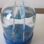 Disneyland Paris Plastic 1990s VINTAGE SNOW GLOBE, Mickey & Minnie Mouse Snow Globe. Image 3