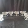 Diamond pattern glass desert/sundae dishes Image 5