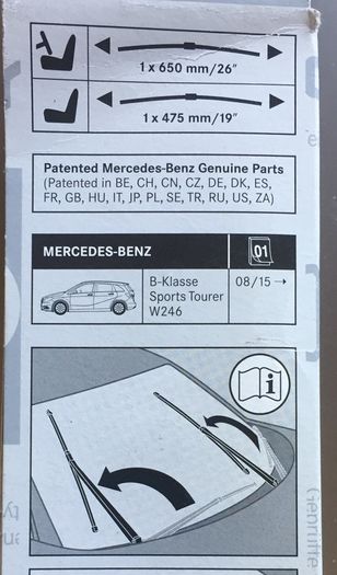 Wiper Blades (Mercedes B Class W246 2015 on)