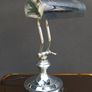 Rare chrome fully adjustable banker's lamp 1950s Image 2
