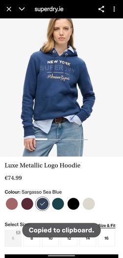Superdry Hoodie size 16 UK womens