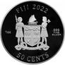 2022 Fiji 50 Cents 1 oz Silver Bullion Coin - Jurassic World Dominion: T-Rex Chase BU (In Capsule) Image 4