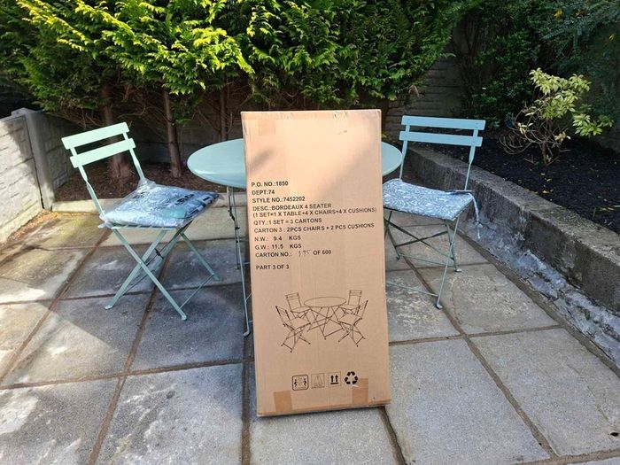 Bordeaux 4 Seater Outdoor Dining Set