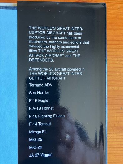 Aircraft book:'The World's Great Interceptor Aircraft'