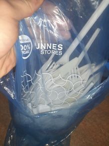Plastic spoons knifes and forks
