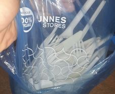 Plastic spoons knifes and forks