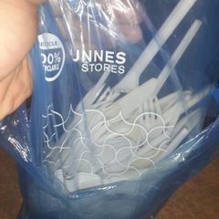 Plastic spoons knifes and forks