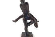Mid century bronze figurine of gymnasts training
